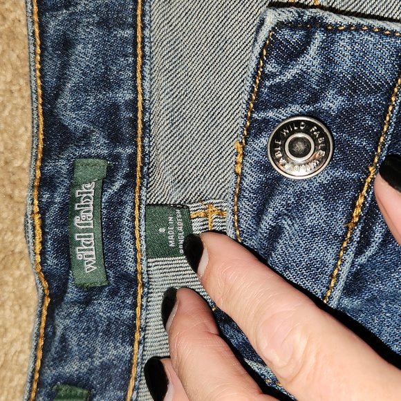 Women's Super-High Rise Distressed Straight Jeans - Wild Fable Medium Wash 4 - Picture 4 of 9